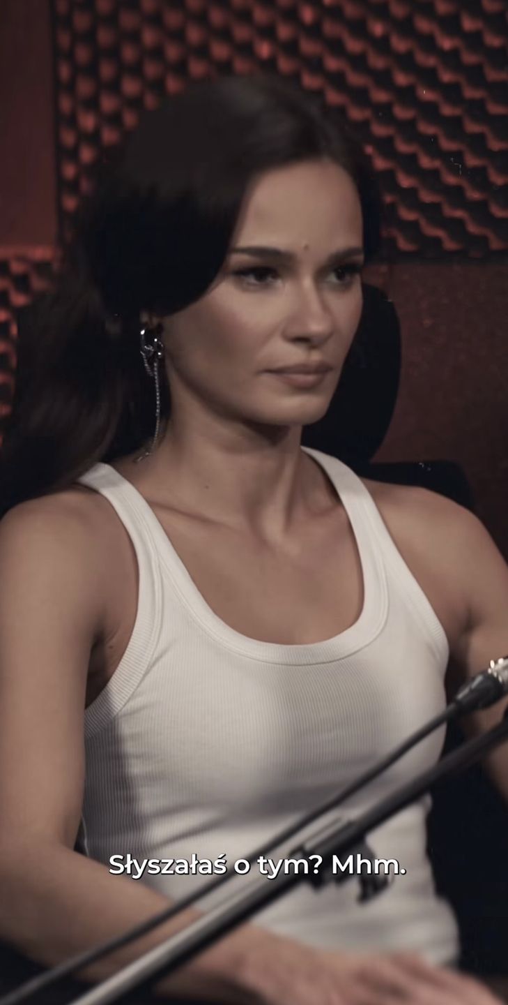 Natalia Szroeder podczas rozmowy 