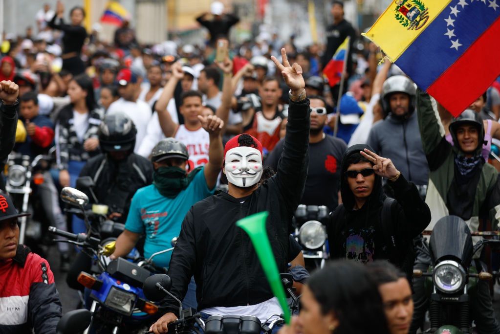 Chaos in Caracas: Thousands protest Maduro's election win