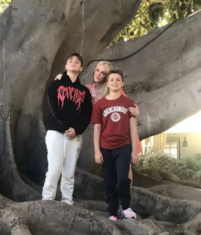 Britney Spears z synami 