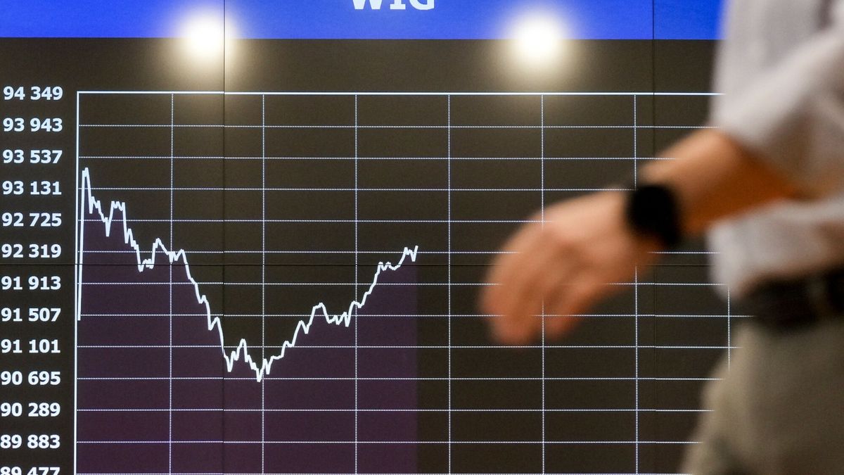 Spadki na warszawskiej giełdzie