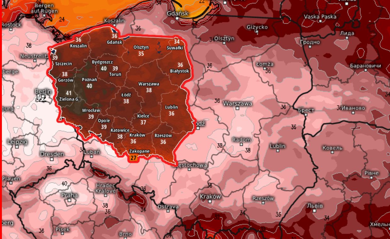 Do 41°C w Polsce w ostatni weekend czerwca – upał zagraża życiu