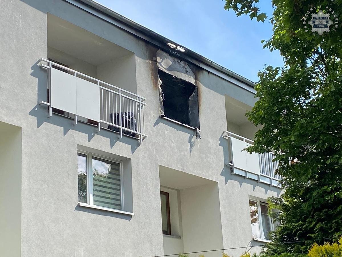 Pożar w Tychach. 29-latek aresztowany za podpalenie mieszkania
