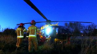 Wypadek quada w Wietrzychowicach. Mężczyzna zabrany śmigłowcem LPR