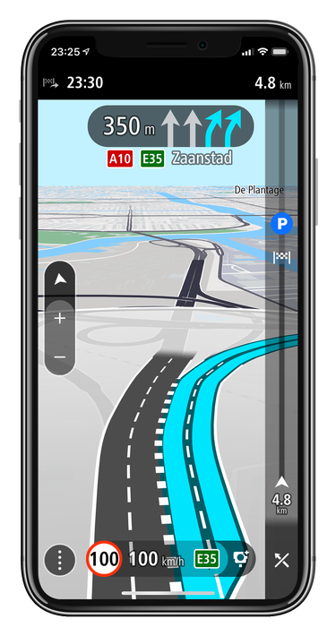 TomTom GO Navigation 2.0 z asystentem pasa ruchu, fot. materiały prasowe.