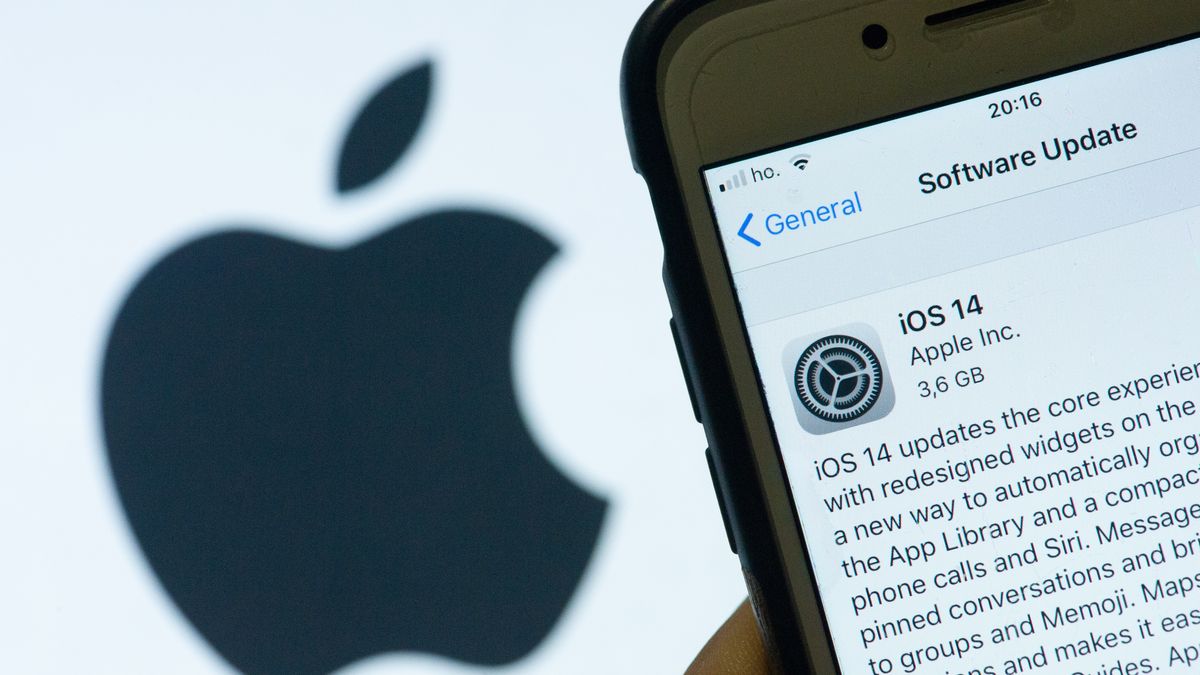 In this photo illustration a view of iOS14, new Apple iPhone Update in L'Aquila, Italy, on September 17 2020. Apple Inc. launches his new Software iOS 14 with new features for his customers. (Photo Illustration by Lorenzo Di Cola/NurPhoto via Getty Images)