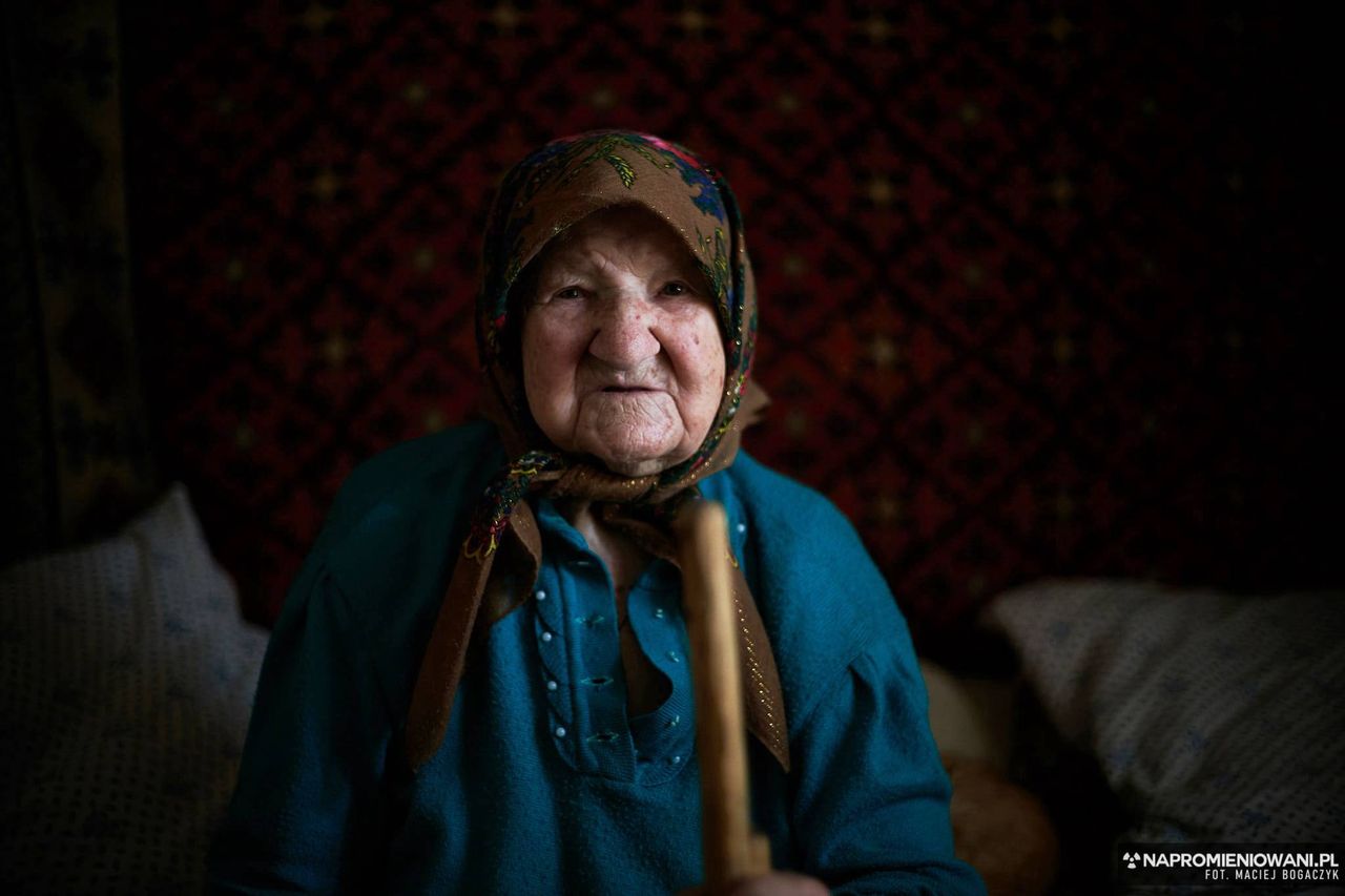 Mieszka pod Czarnobylem i ma 97 lat. Tak reagowała na widok Polaków