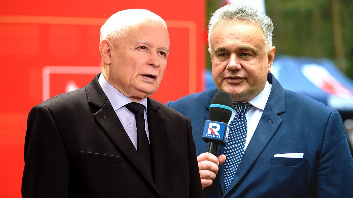 Jarosław Kaczyński i Tomasz Sakiewicz