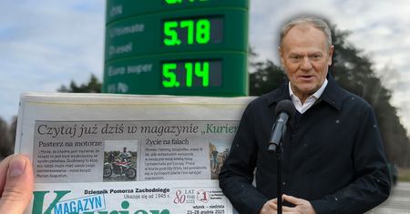 Afera o cenę paliwa. Tusk wrzucił zdjęcie gazety na dowód