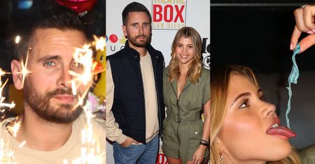 Sofia Richie i Scott Disick pozdrawiają z walentynkowej chałtury