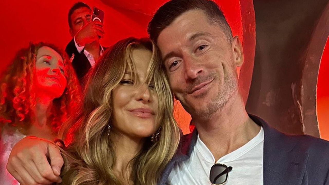 Anna Lewandowska z mężem, Robertem Lewandowskim