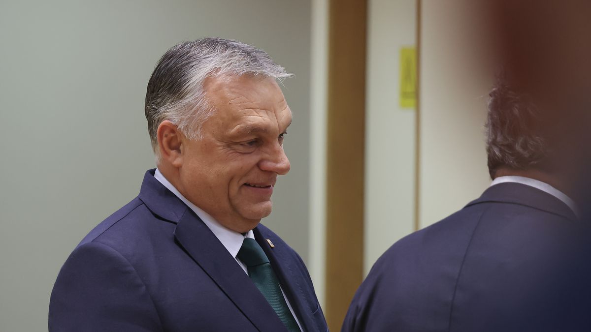 Na zdjęciu Viktor Orban na szczycie Rady Unii Europejskiej w Brukseli