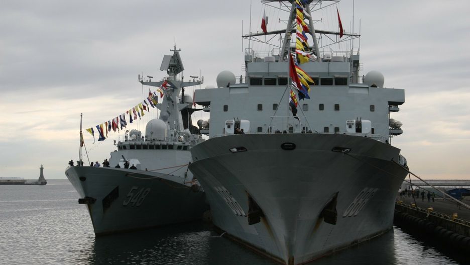 Zdjęcie ilustracyjne/ Chińskie okręty wojenne