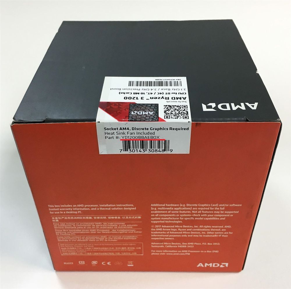 AMD Ryzen 3 1200