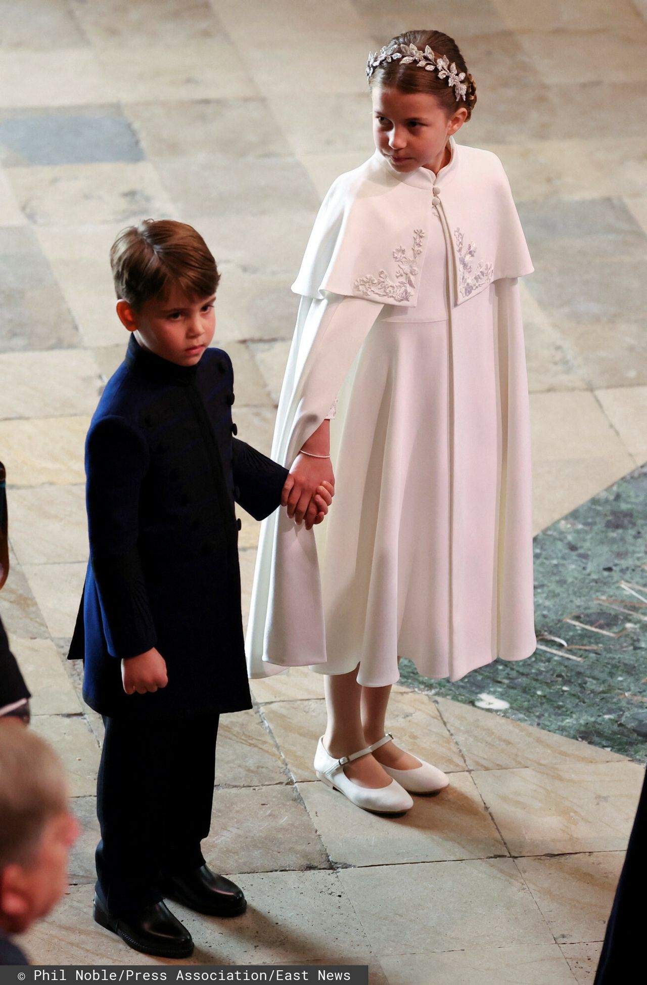 Księżniczka Charlotte i książę Louis na koronacji króla Karola III i królowej Kamili