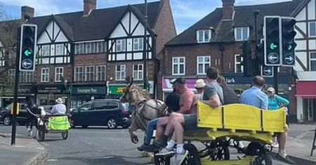 Zamieszki w Surrey. Przyczyną... podróżni na powozach konnych