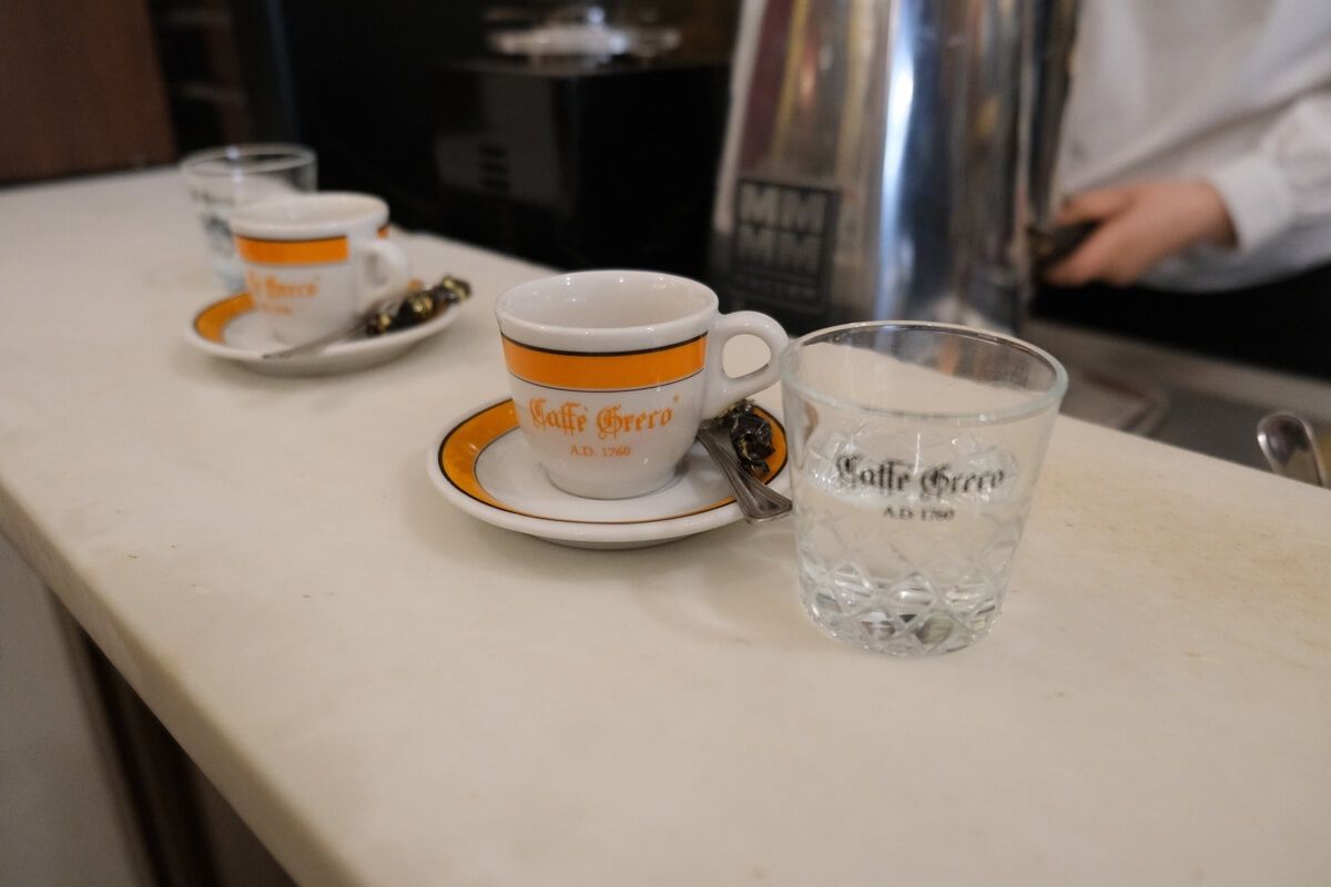 Antico Caffè Greco - najstarsza kawiarnia w Rzymie