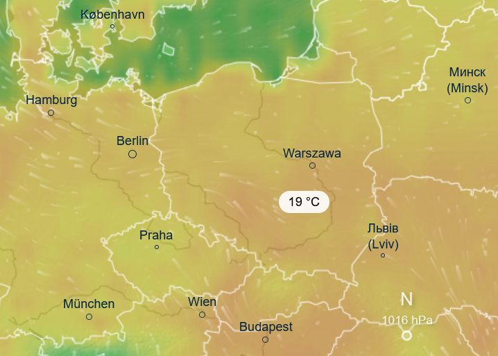 Temperatura w Polsce