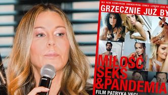 Małgorzata Rozenek chwali się plakatem filmu Patryka Vegi ze swoim udziałem: "GRZECZNIE JUŻ BYŁO"