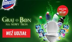 "Graj o bon na nowy tron" w promocji Domestosa w Biedronce