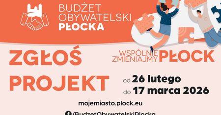 Twoje pomysły, miejskie pieniądze. Rusza Budżet Obywatelski Płocka 2026