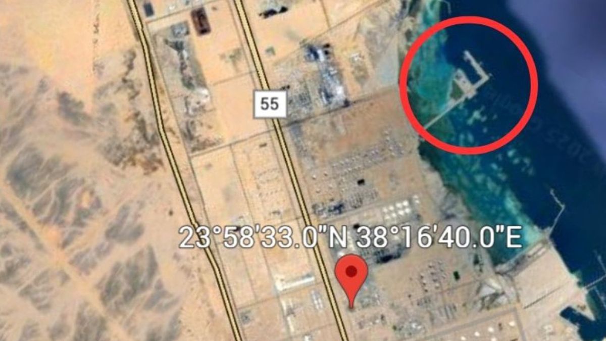 Na zdjęciach satelitarnych widać miejsce lokalizacji myśliwca