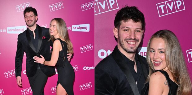 Wiktora Gąsiewska i Jasper Sołtysiewicz posyłają uśmiechy na ramówce TVP. Para jak z żurnala? (ZDJĘCIA)