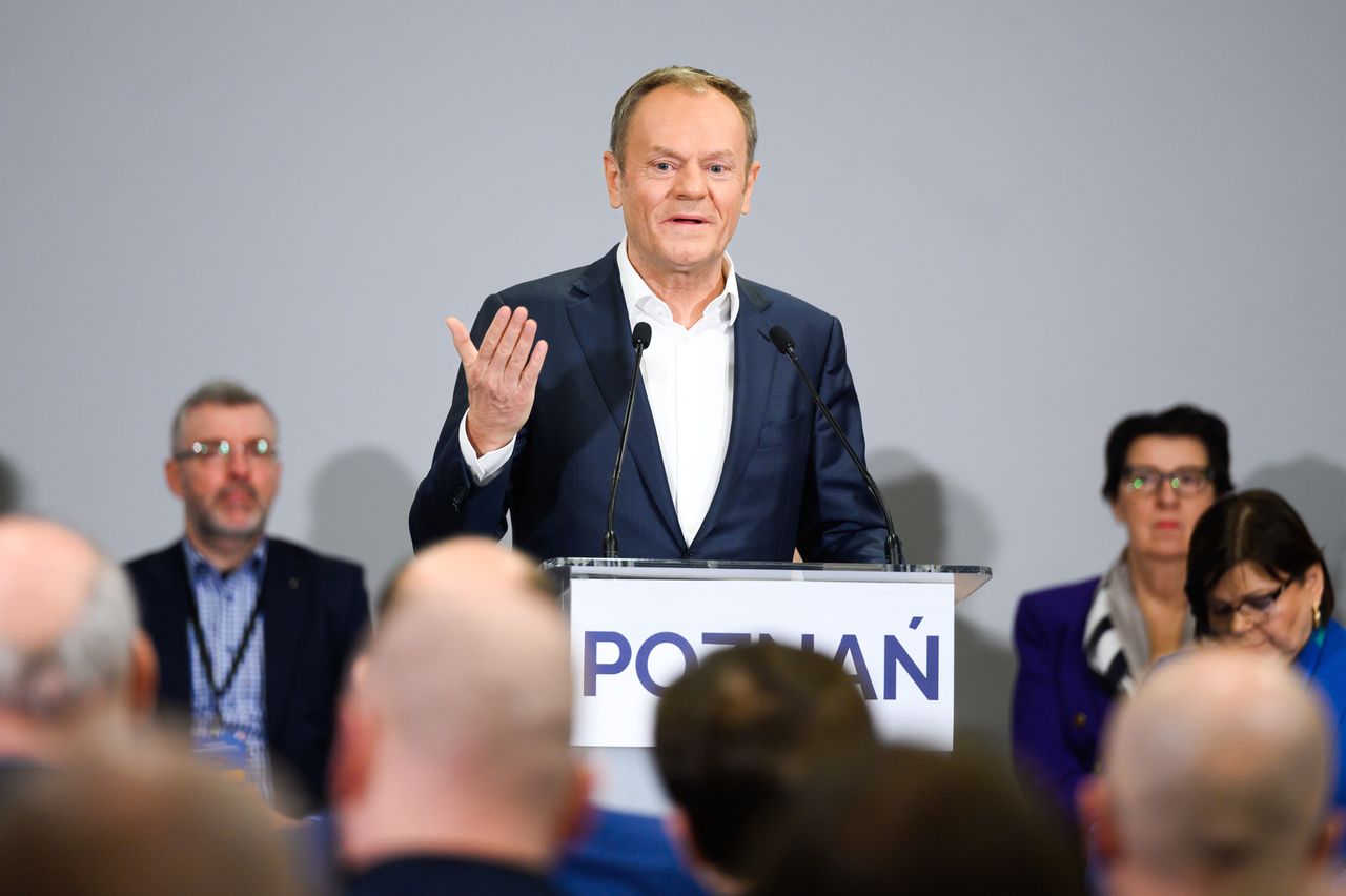 Donald Tusk apelował do partii opozycyjnych o wspólną listę wyborczą.