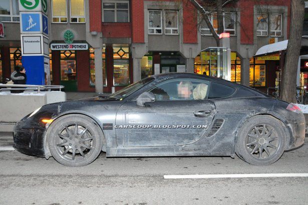 Porsche Cayman S (2013) prawie gotowy - zdjęcia szpiegowskie