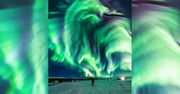 Zorza polarna w kształcie smoka pojawiła się na Islandi