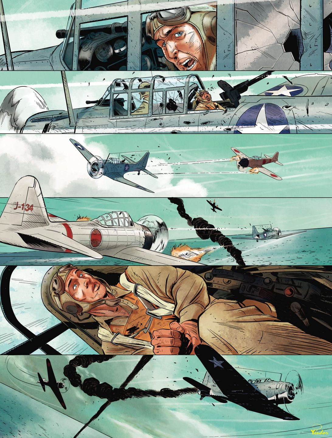 "Wielkie bitwy morskie – Midway", scen. Jean-Yves Delittie, rys. Giuseppe Baiguera