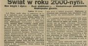 Jak wyobrażano sobie czasy współczesne niemal 90 lat temu?