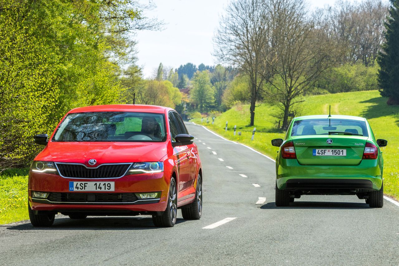 Škoda Rapid po liftingu w 2017 r.