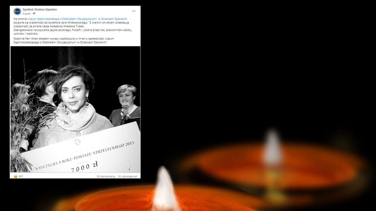 Zmarła ceniona nauczycielka Wiesława Tubek 