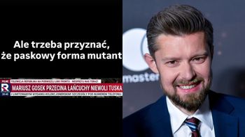 Sukces TV Republika. Nawet Remigiusz Mróz ma bekę z ich paska o Mariuszu Gosku. "Chciałbym kiedyś napisać TAK DOBRE ZDANIE"