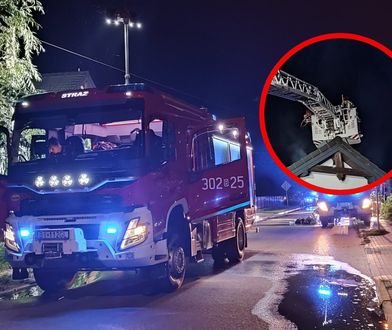 Duże straty po nocnym pożarze. Ogień przenosił się z domu na dom