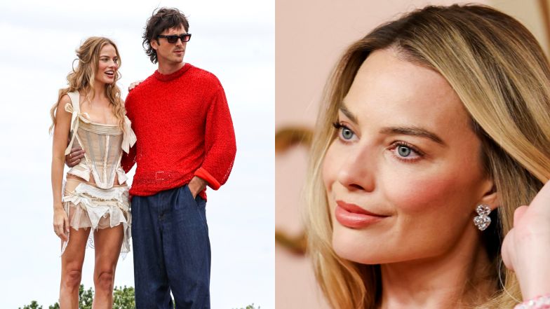 Odpicowani Margot Robbie i Jacob Elordi na sesji zdjęciowej