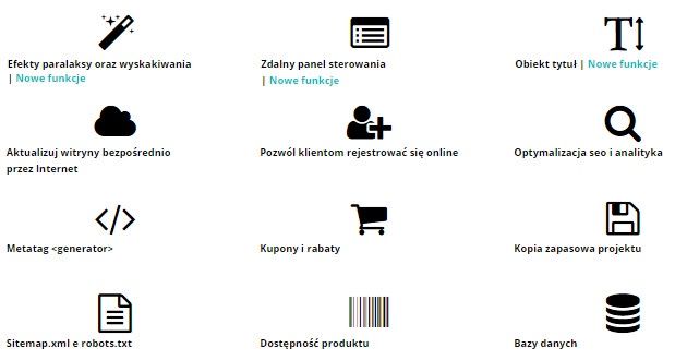 WebSite X5 funkcje