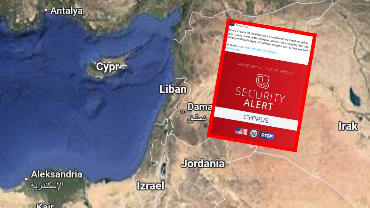 USA ostrzegają osoby na Cyprze