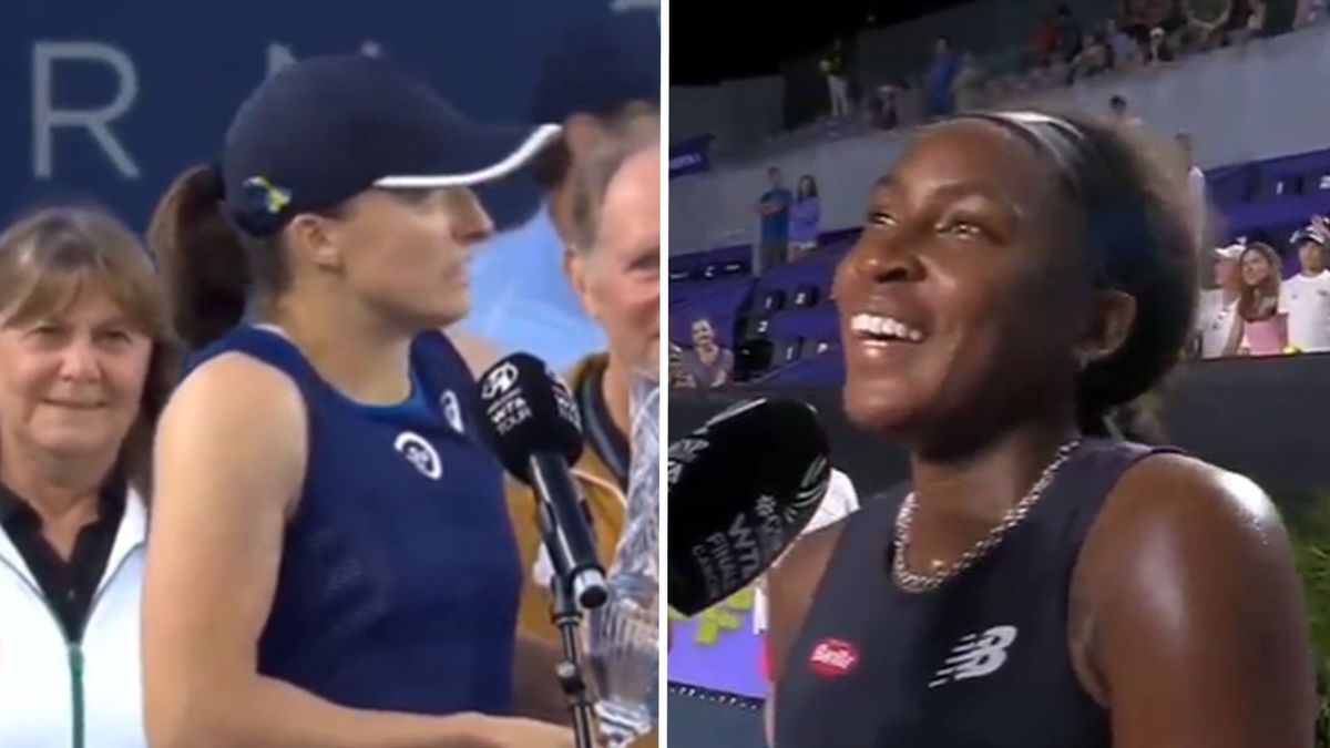 Na zdjęciu od lewej - Iga Świątek i Coco Gauff 