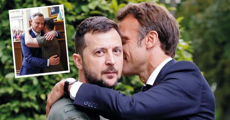 Macron nie ma szczęścia do zdjęć. Drwiny i kpiny po wizycie w Kijowie