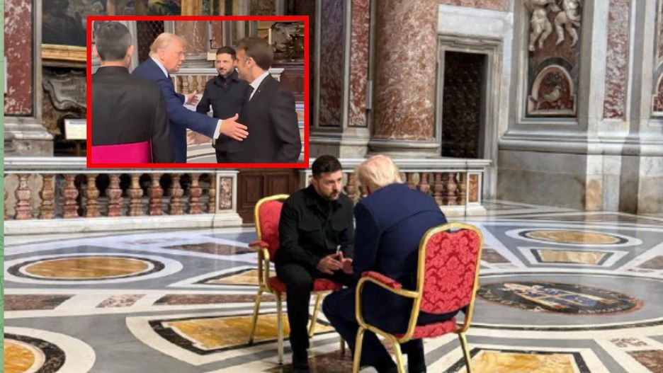 Rozmowy miały toczyć się w formacie Trump, Zełenski, Macron?