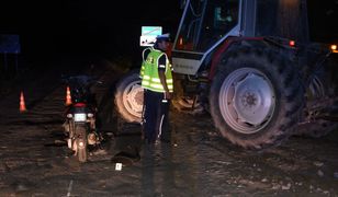 Wjechał skuterem w ciągnik. 75-latek był pijany