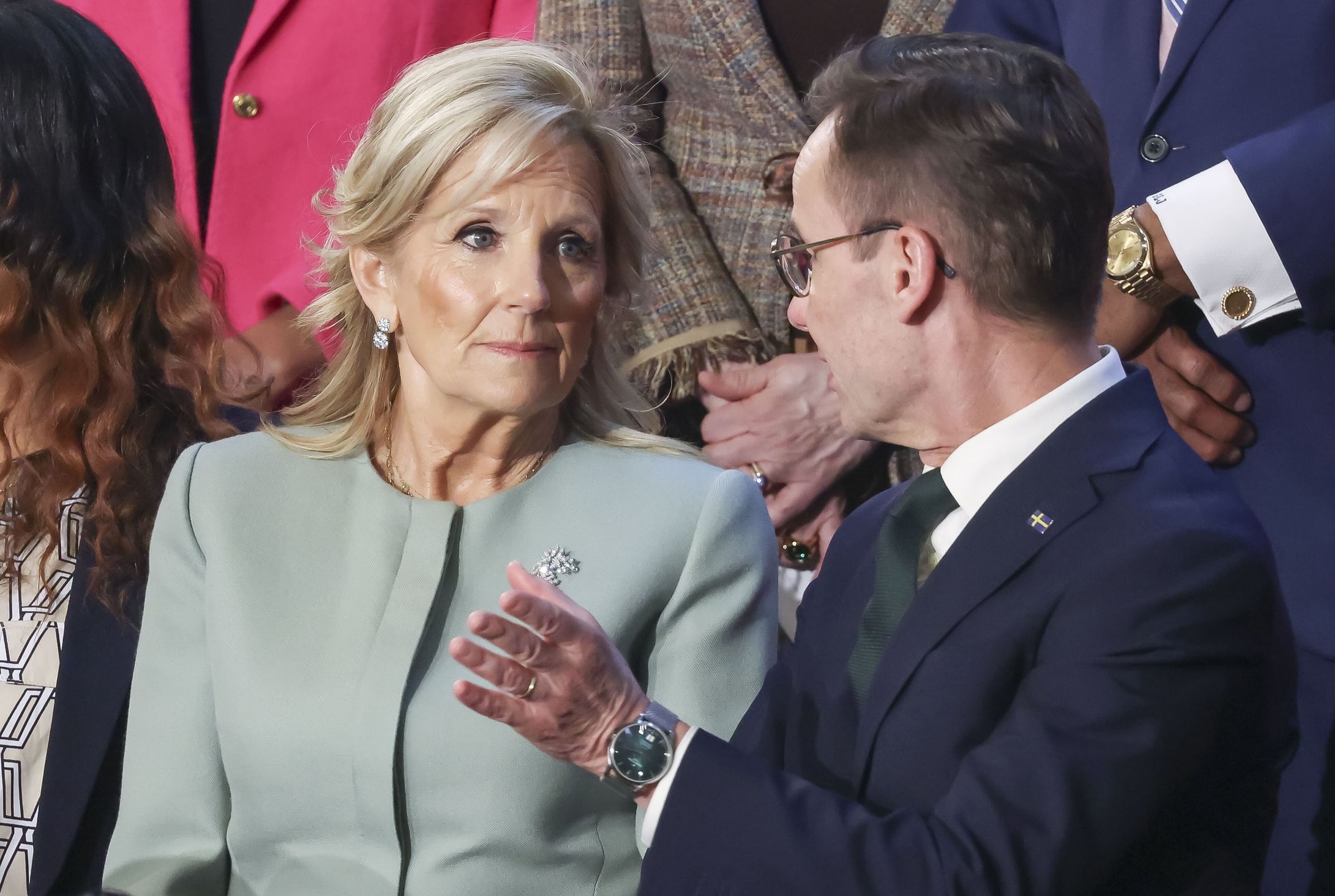 Jill Biden i Ulf Kristersson