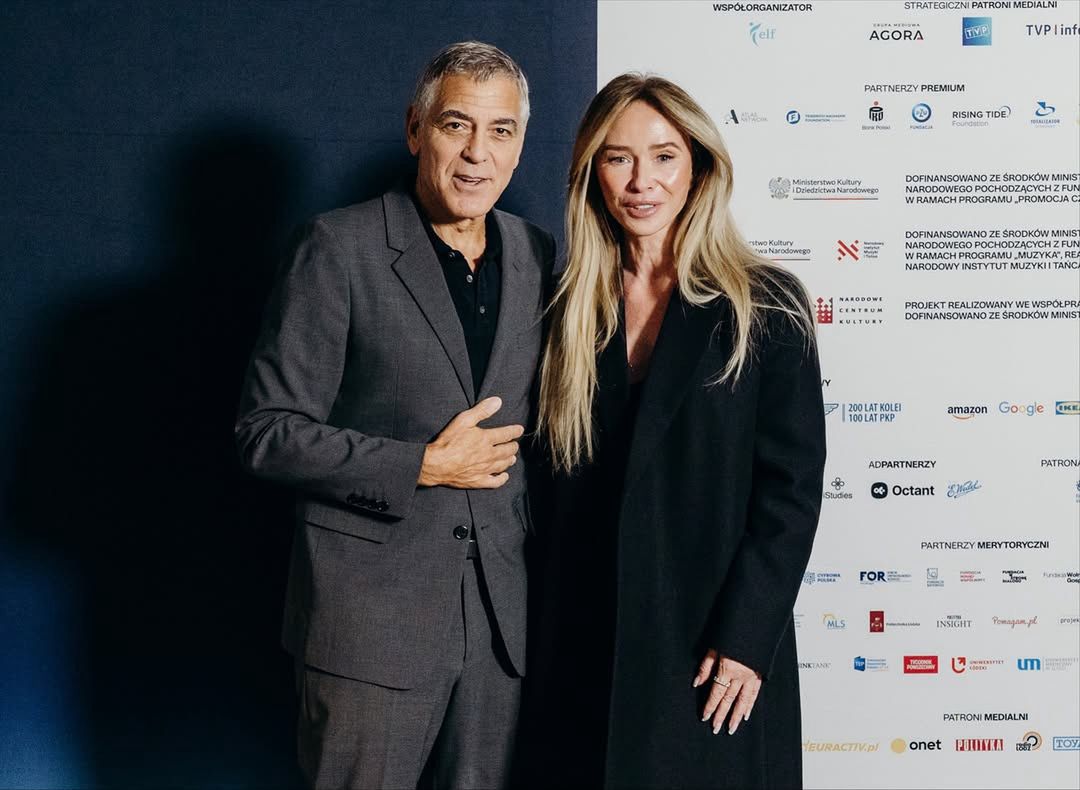 George Clooney i Joanna Przetakiewicz