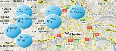 We-Fi - szukanie hotspotów Wi-Fi, Symbian, Windows Mobile.