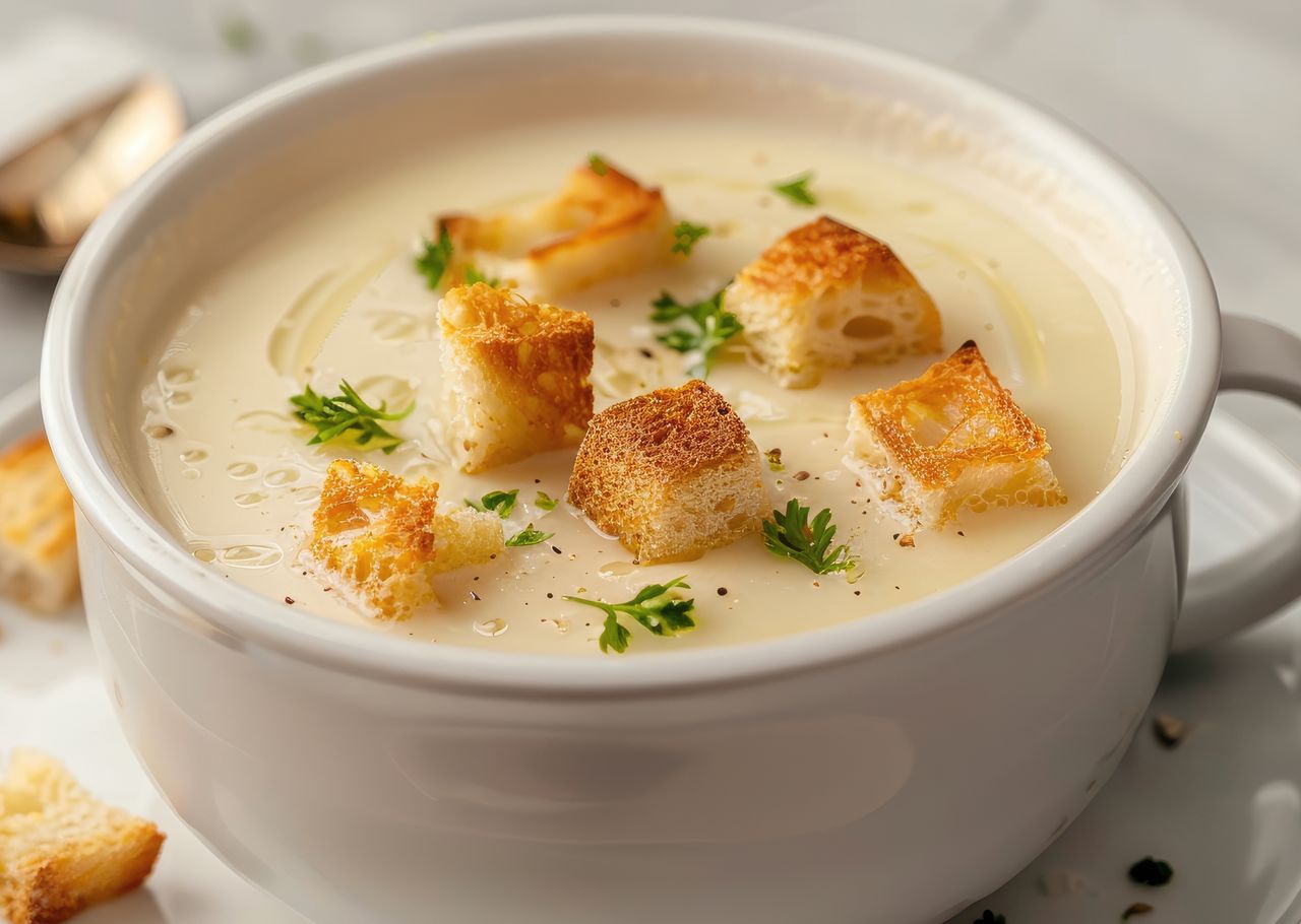 Nie jej używam do rosołu, tylko przygotowuję zupę-krem. Prosta jak mało co, a pyszna