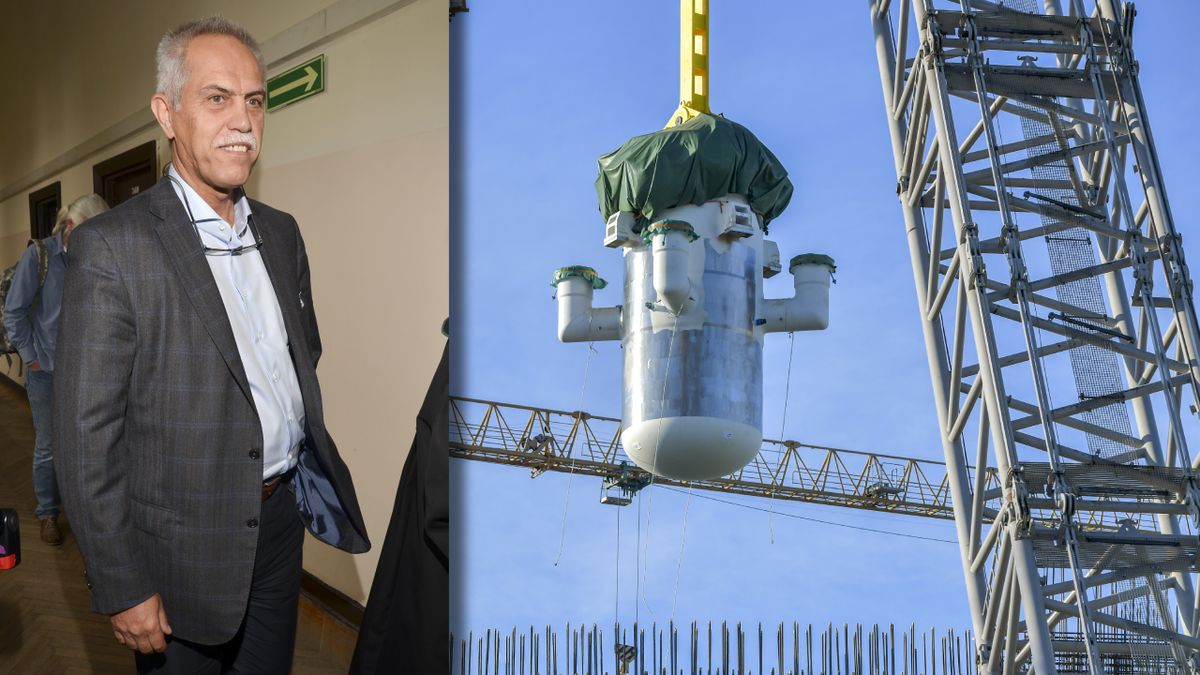 Zygmunt Solorz (zdjęcie z 2013 r.). Po prawej: budowa SMR (małeg