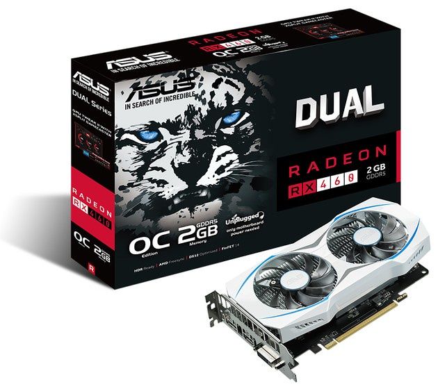 ASUS Radeon RX 460 Dual OC 2G karta graficzna