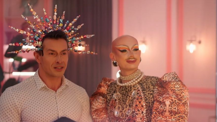 Marcin Łopucki ze swoją drag mentorką Twoją Starą