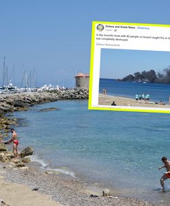 Pożar statku na Rodos. Na pokładzie była Polka